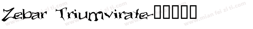 Zebar Triumvirate字体转换